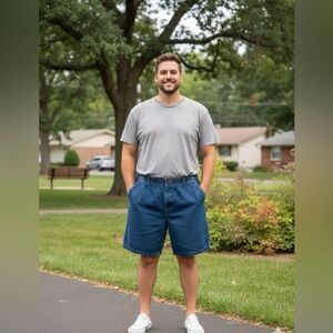 Mens Harbor Bay Denim Shorts Size XL